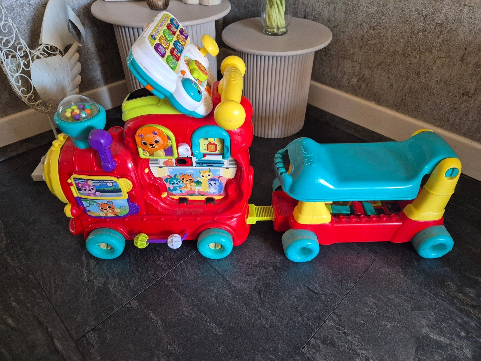 VTech Rijd & Leer Letterlocomotief, Ophalen of Verzenden, Gebruikt, Overige typen, Met licht
