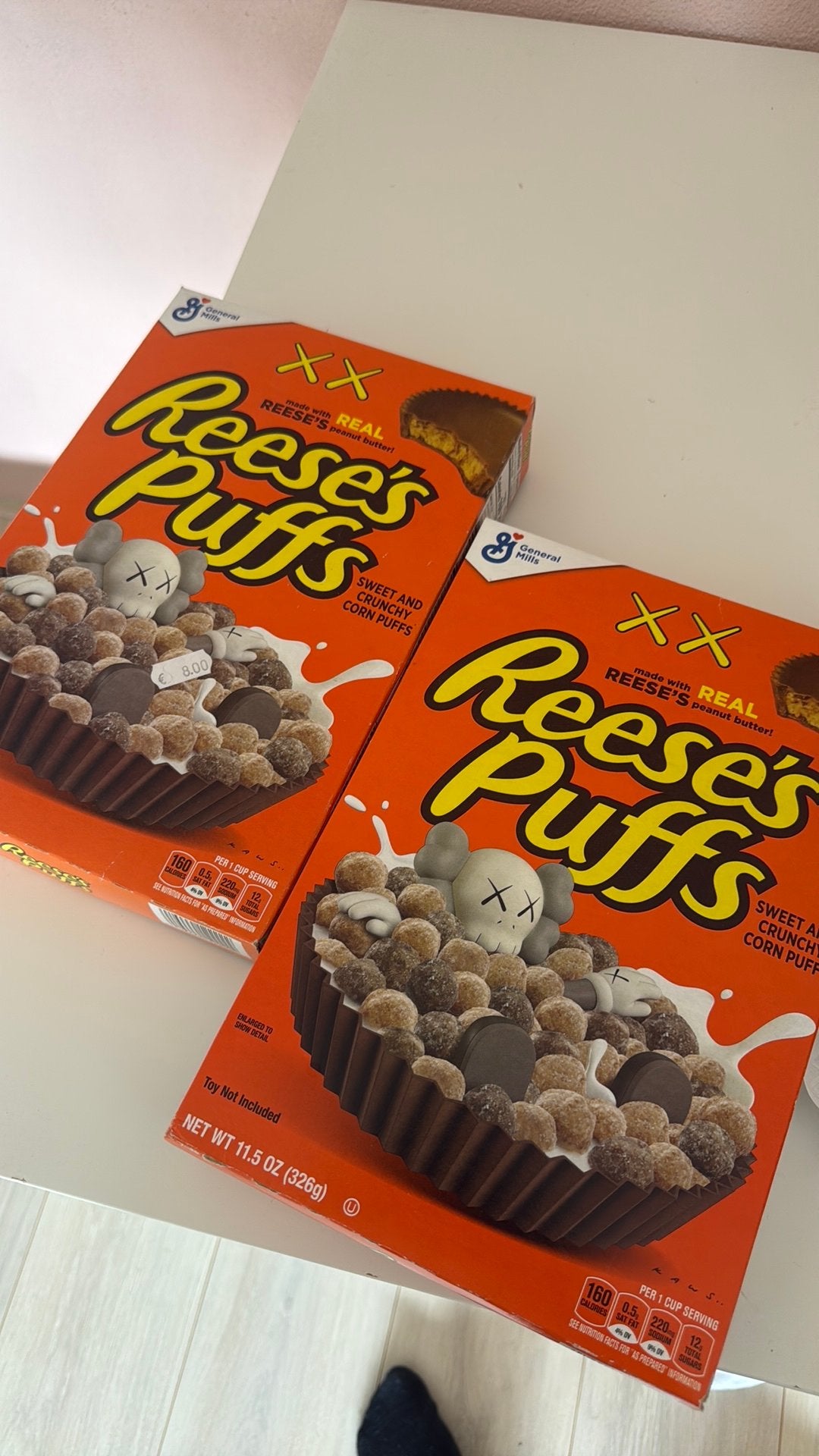 Kaws Reese’s Puffs x2 nieuw, Ophalen of Verzenden, Nieuw, Bakvorm