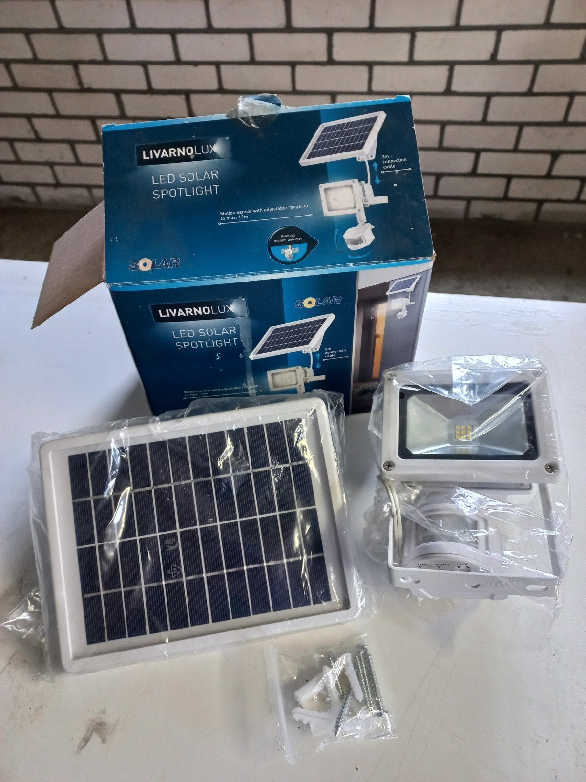 nieuw! livarnolux solar led lamp, Tuin en Terras, Zonne-energie, Kunststof, Minder dan 50 watt, Nieuw