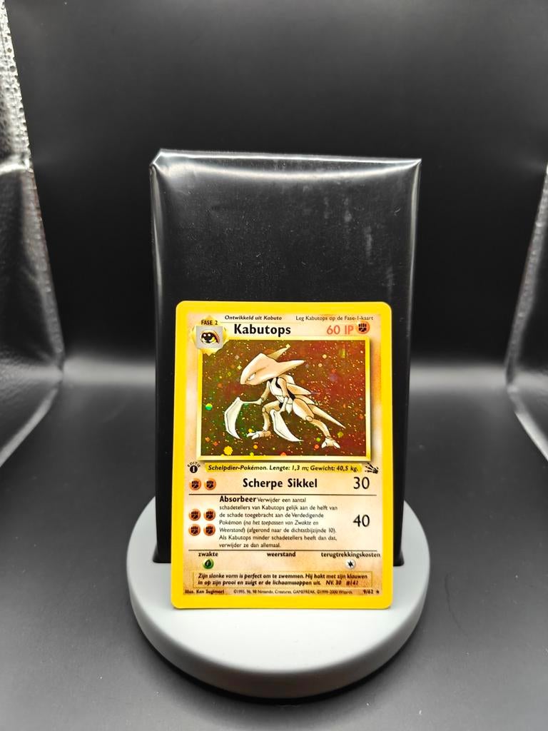 Kabutops Holo 9/62 Fossil - Pokemon Kaart - Nederlands, Ophalen of Verzenden, Zo goed als nieuw, Losse kaart, Foil