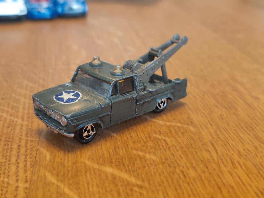 Majorette Dodge Takelwagen Leger GROEN, Ophalen of Verzenden, Zo goed als nieuw, Auto