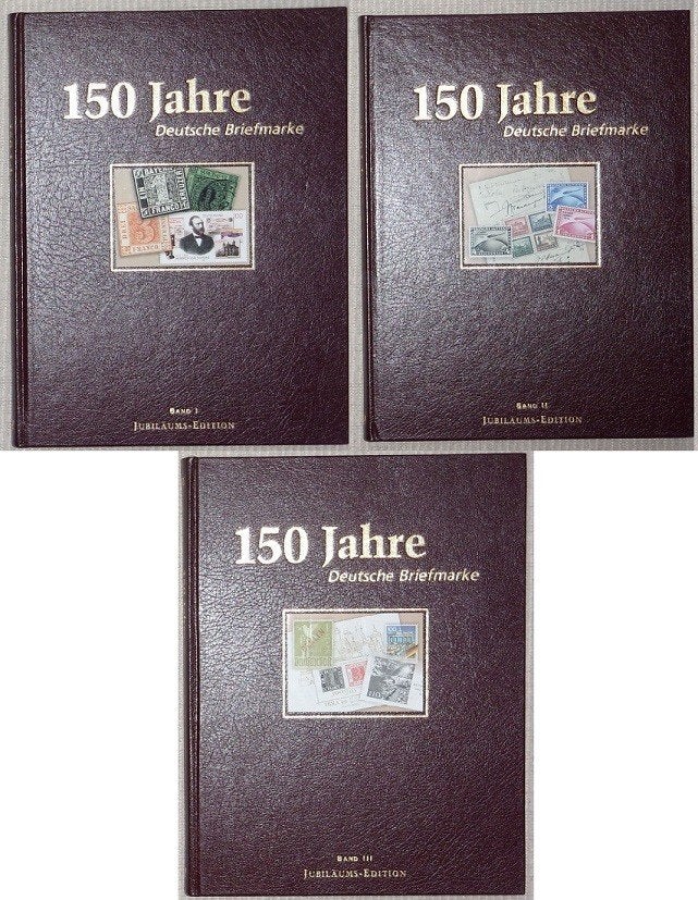 150 jaar Duitse postzegels, 3 boeken, zie 4x scan., Postzegels en Munten, Postzegels | Toebehoren, Ophalen of Verzenden, Catalogus