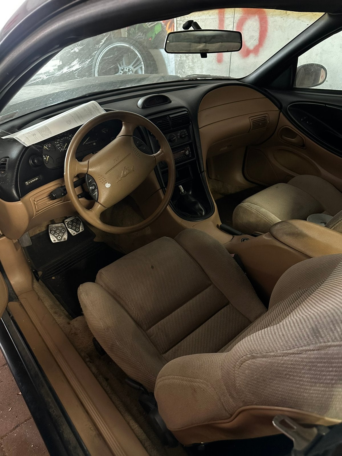Ford mustang  voor onderdelen goede motor en bak, Auto's, Handgeschakeld, Particulier, Mustang, Te koop
