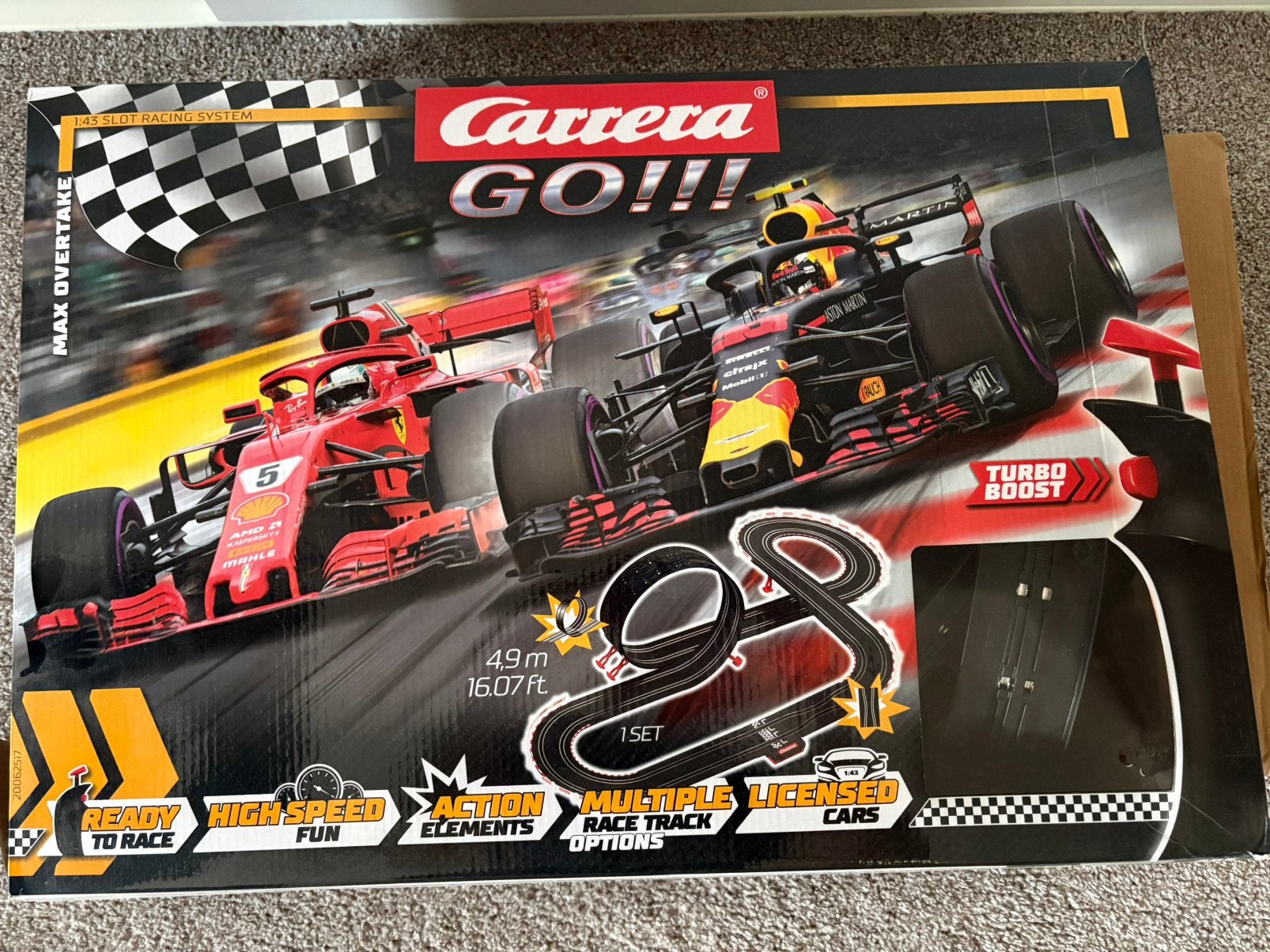 Carrera Go racebaan Max Verstappen, Racebaan, Carrera, Ophalen of Verzenden, Zo goed als nieuw