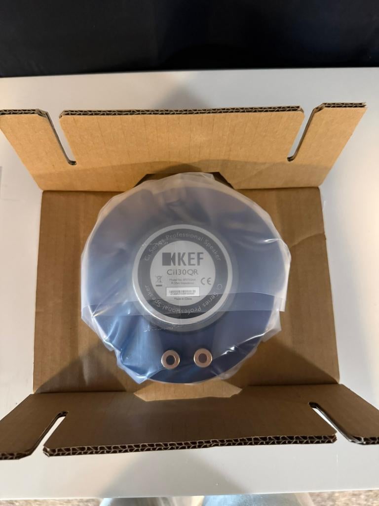KEF Ci130QR Inbouwspeaker - NIEUW - Uni-Q (Garantie), Audio, Tv en Foto, Luidsprekers, Ophalen of Verzenden, Nieuw, 60 tot 120 watt