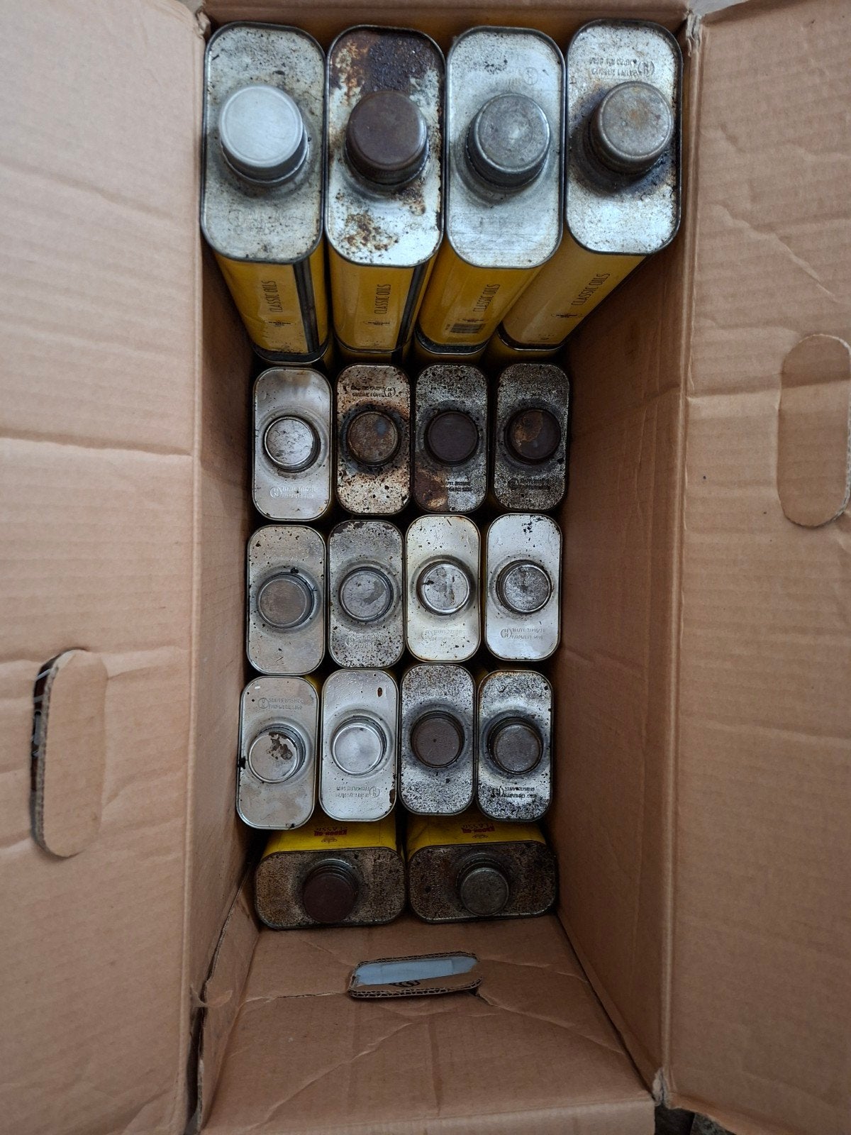 22x Kroon-Oil Classic Gear EP 90 Olieblikken leeg., Ophalen, [Oldtimer onderdelen, Universele onderdelen]