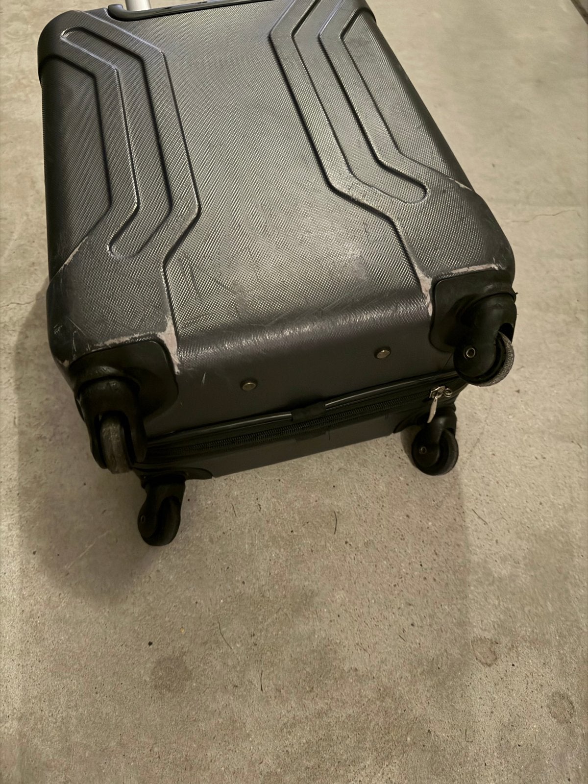 Samsonite handbagage koffer met defect wiel, Gebruikt, 50 tot 60 cm, Hard kunststof, 35 tot 45 cm