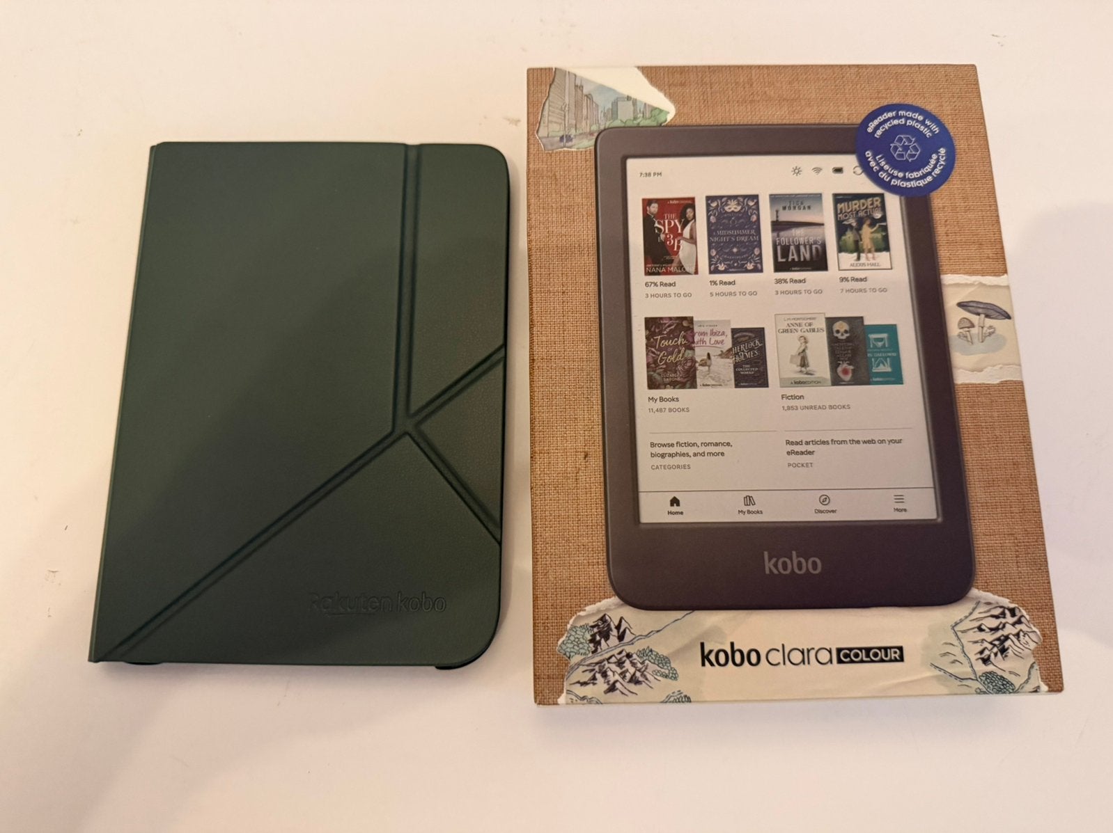 Kobo Clara Colour met Doos & Originele SleepCover, Computers en Software, E-readers, Verzenden, Kobo, Zo goed als nieuw, 16 GB of meer