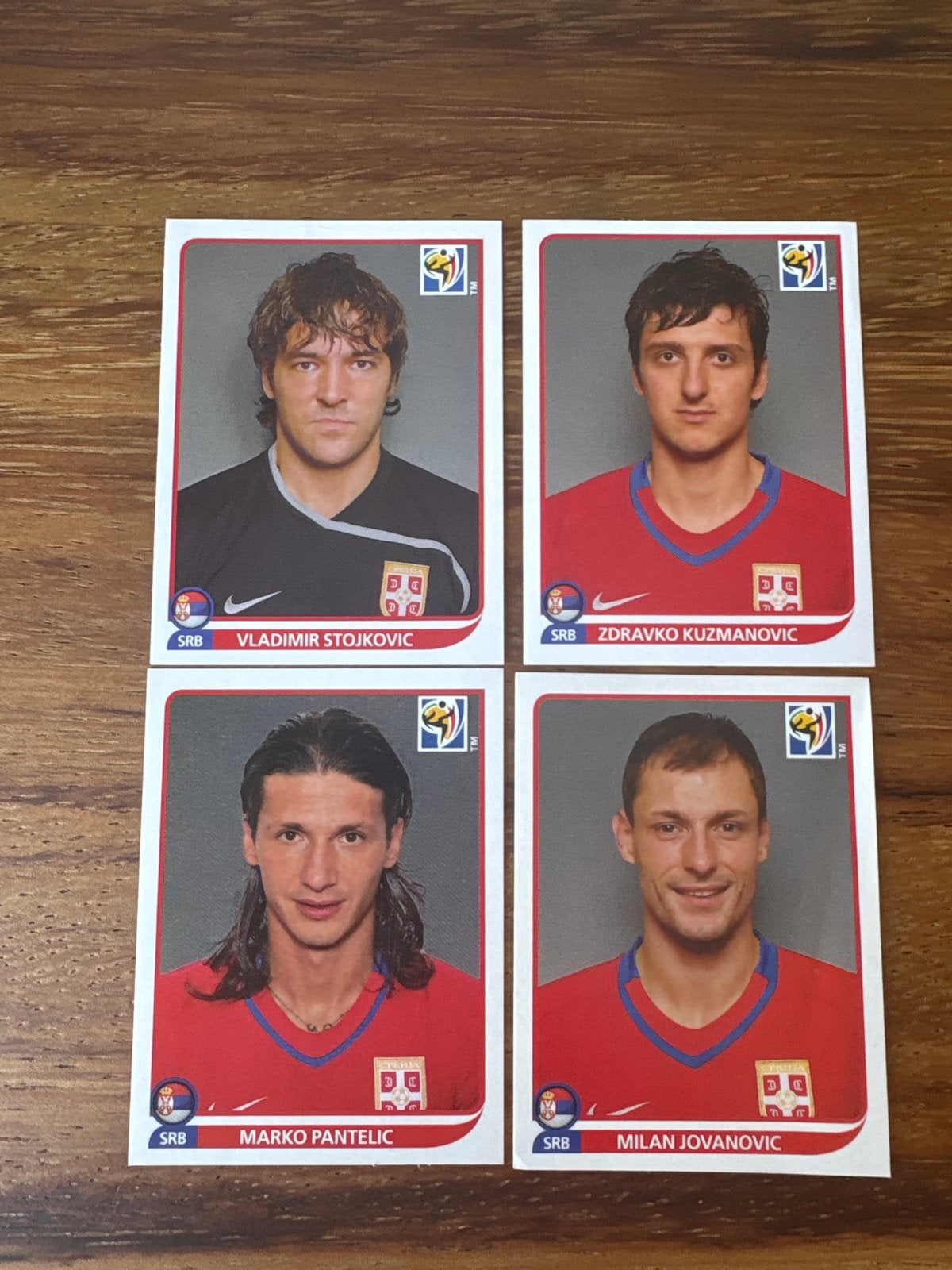 Panini WK 2010 Servië Voetbalplaatjes, Ophalen of Verzenden, Zo goed als nieuw, Stickers en Plaatjes