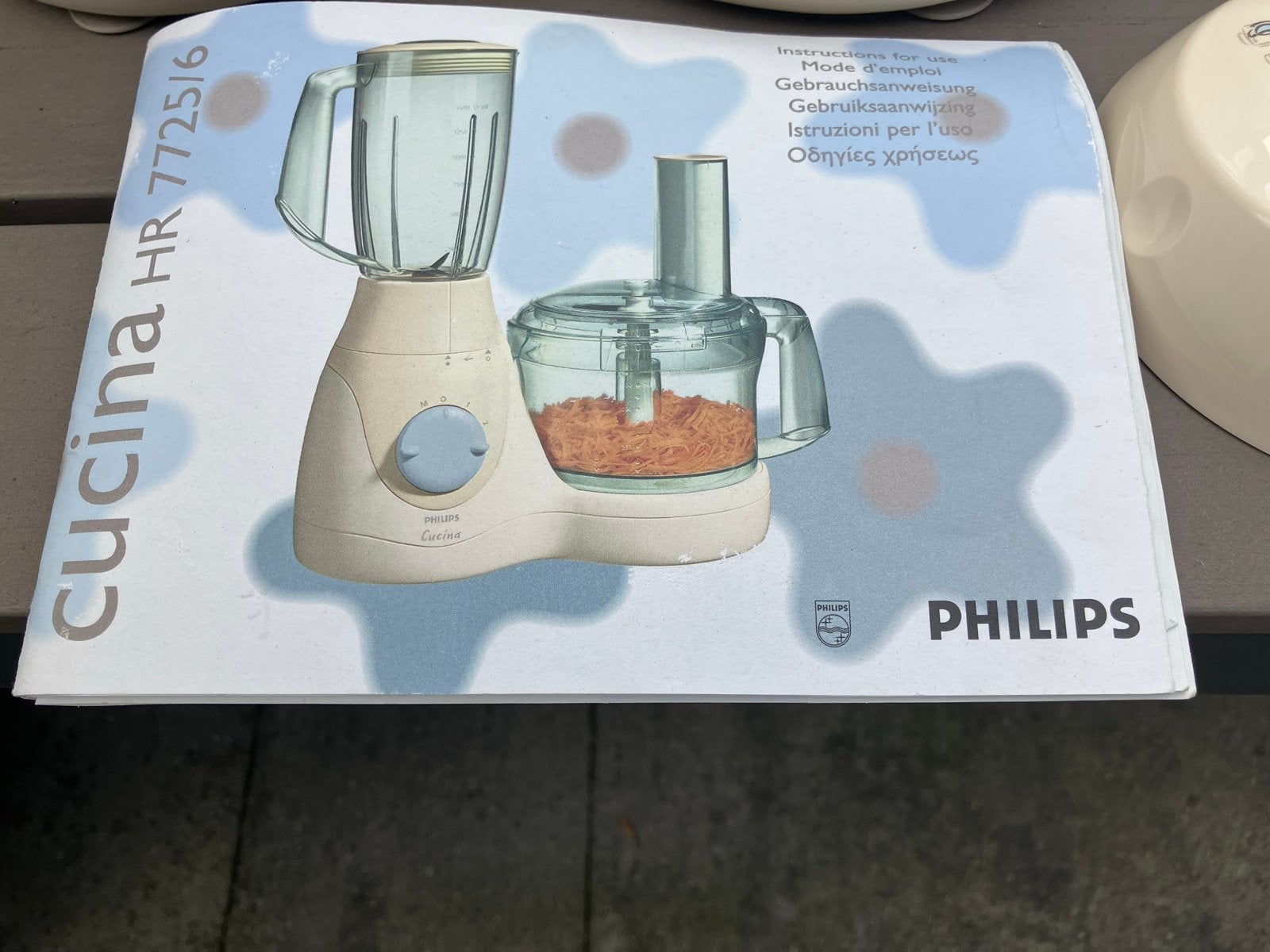Philips Cucina HR 7725/16 Keukenmachine met Blender, Ophalen, Gebruikt, 1 tot 2 liter, 2 snelheden
