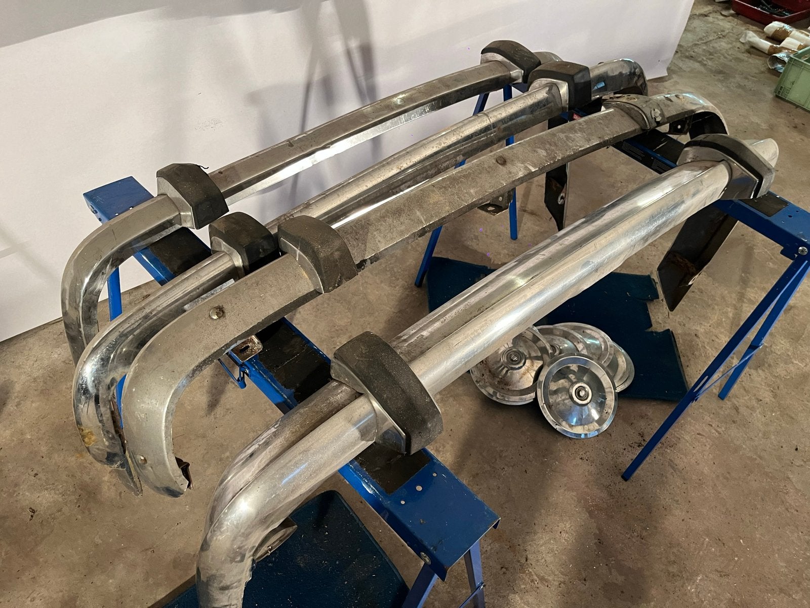 Peugeot 404 en 504 Bumpers (voor en achter), Gebruikt, Voor, Ophalen of Verzenden, Bumper