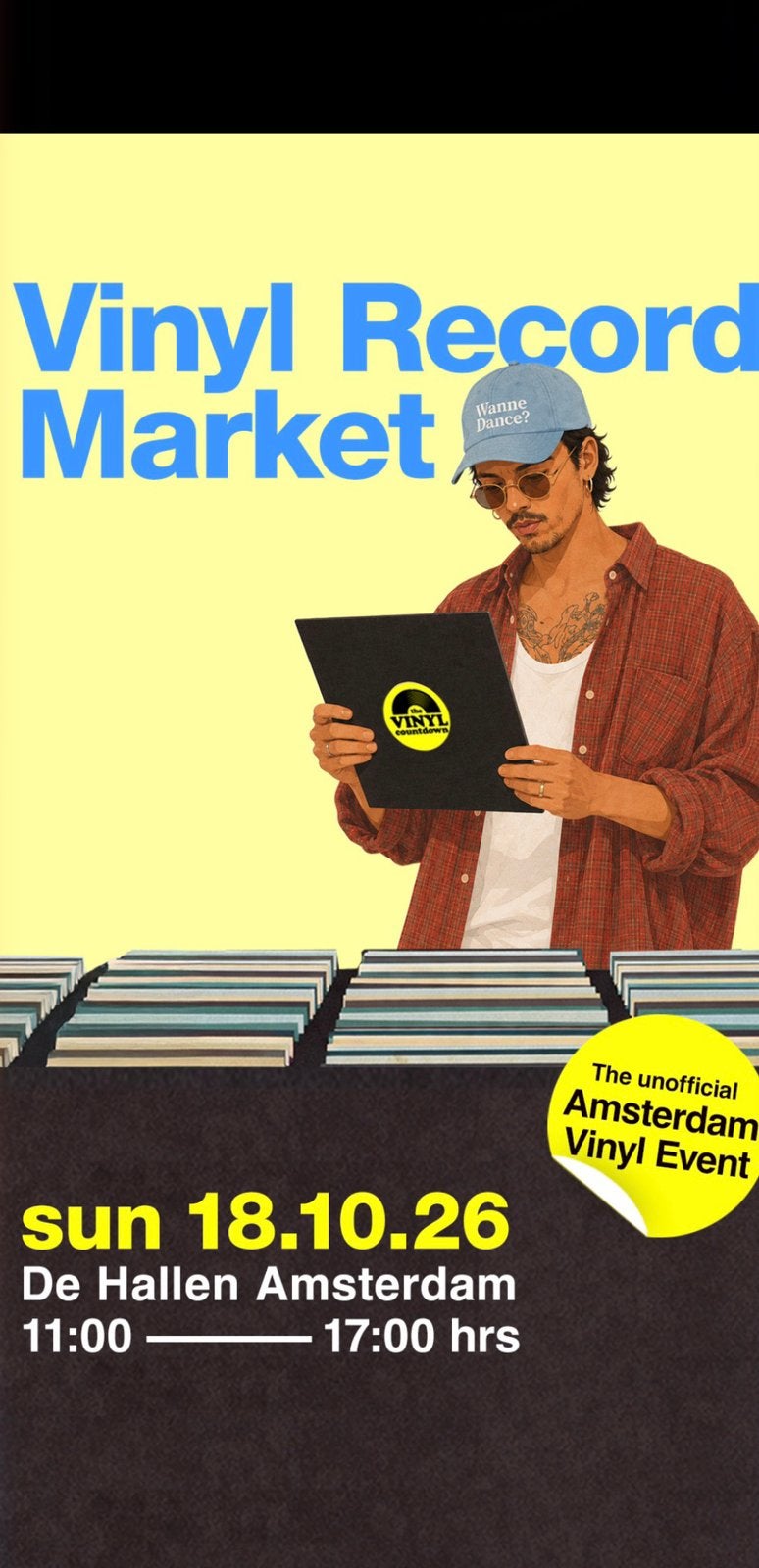 Vinyl Record Market - De Hallen Amsterdam 18 oktober 2026, Cd's en Dvd's, Ophalen of Verzenden, Gebruikt, 12 inch, LP