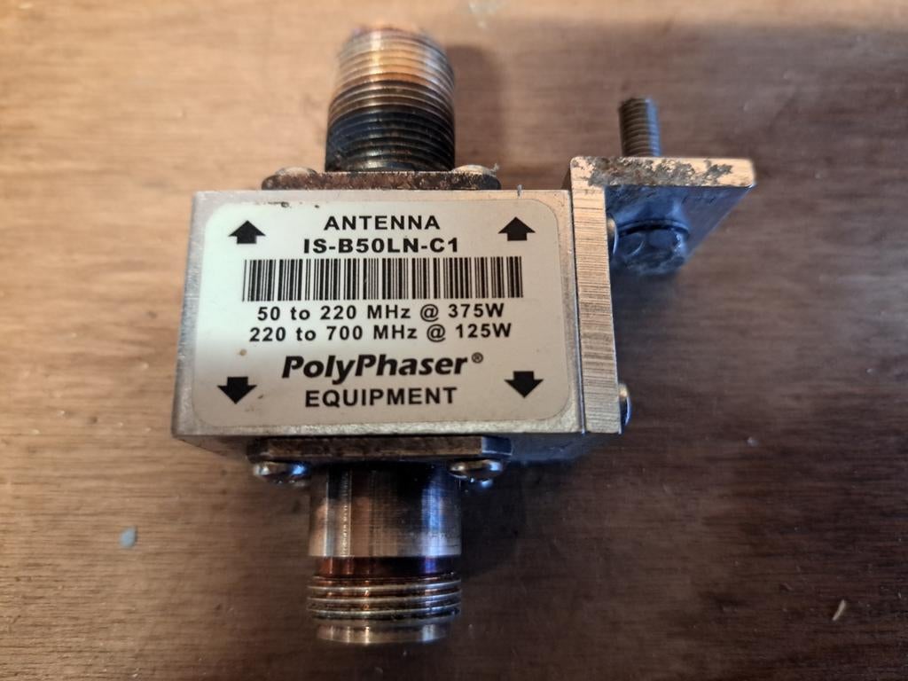 Polyphaser surge protector 50-700Mhz, Ophalen of Verzenden, Gebruikt, Antenne