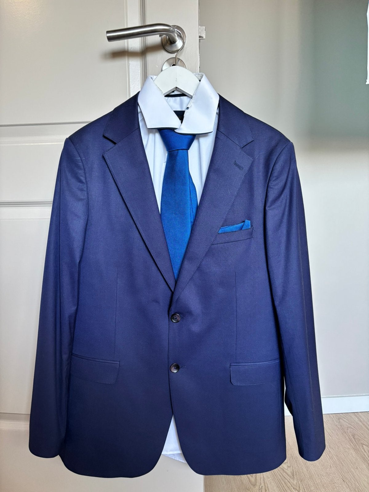 Navy WAM pak + wit onderhemd, Ophalen of Verzenden, Zo goed als nieuw, Maat 48/50 (M), Blauw