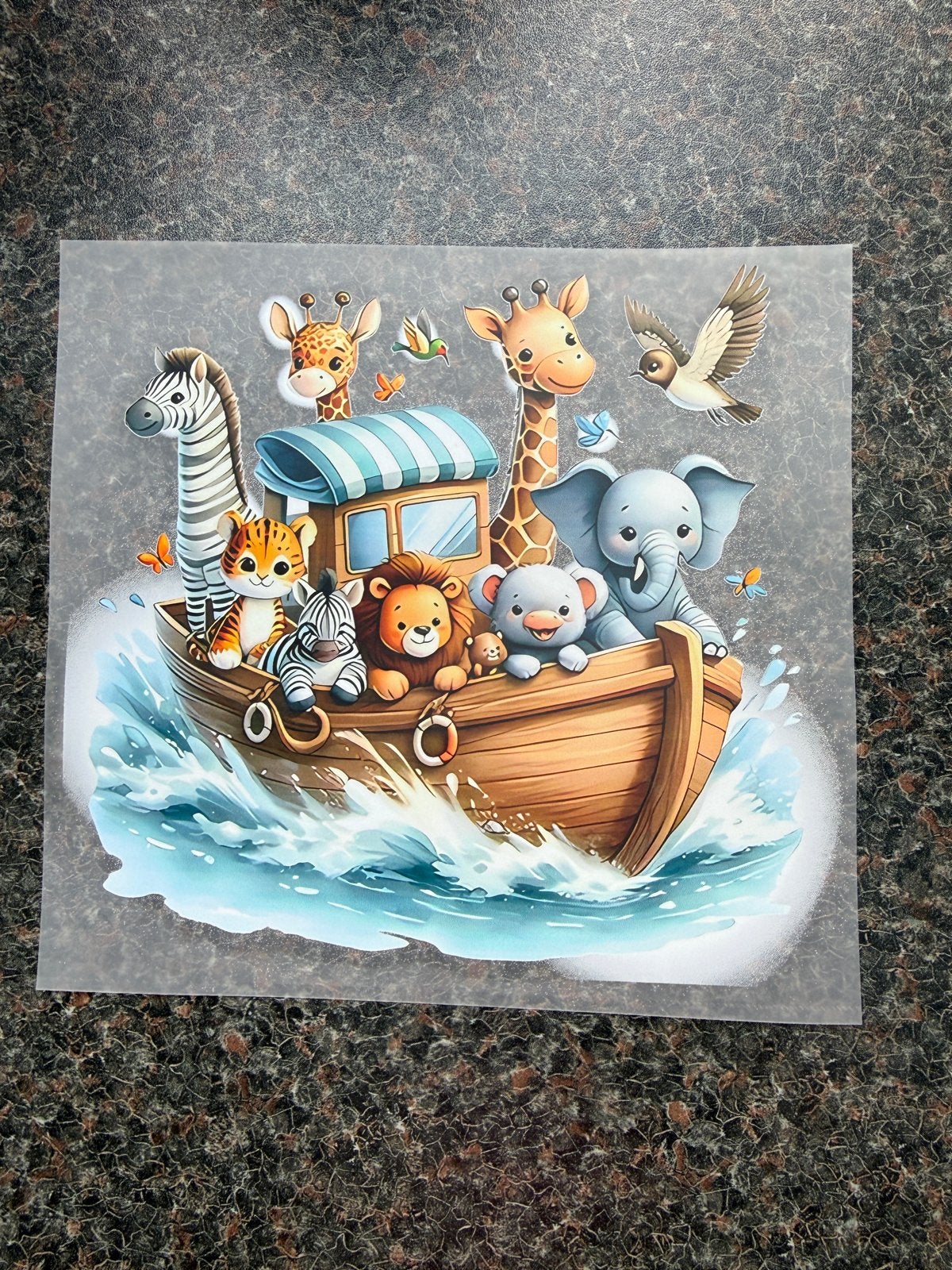 DTF Transfer Noach's Ark Dieren, Hobby en Vrije tijd, Knutselen, Zelfklevend, Nieuw, Meerkleurig, Ophalen of Verzenden