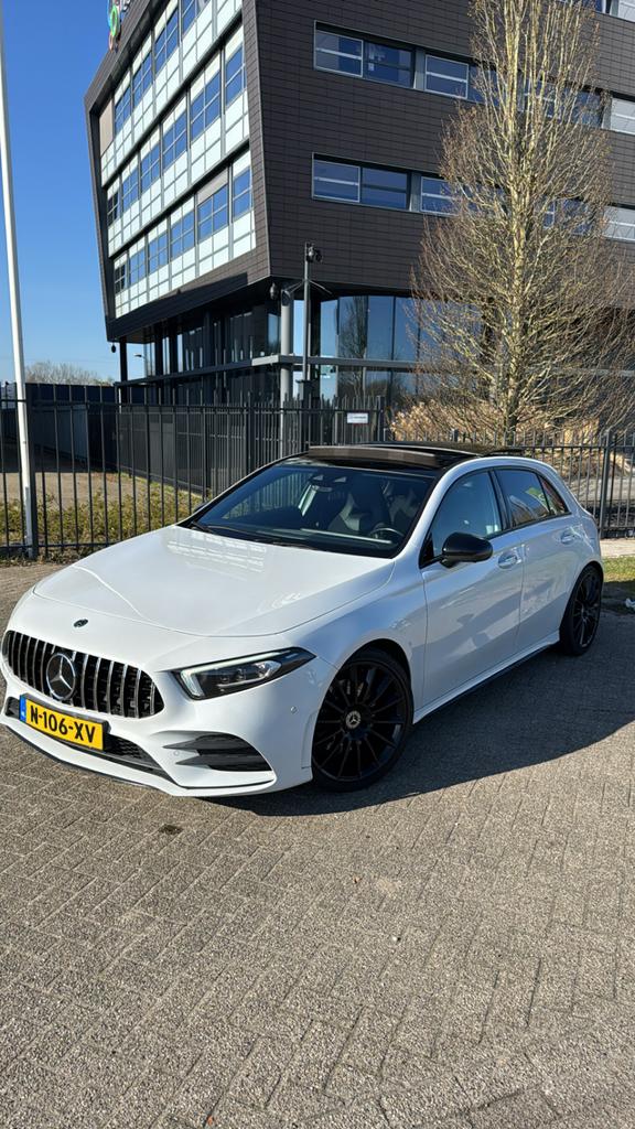 Mercedes-Benz A-Klasse AMG A 220d Full option, Pano, Memory, Auto's, Wit, Diesel, Particulier, 1600 kg