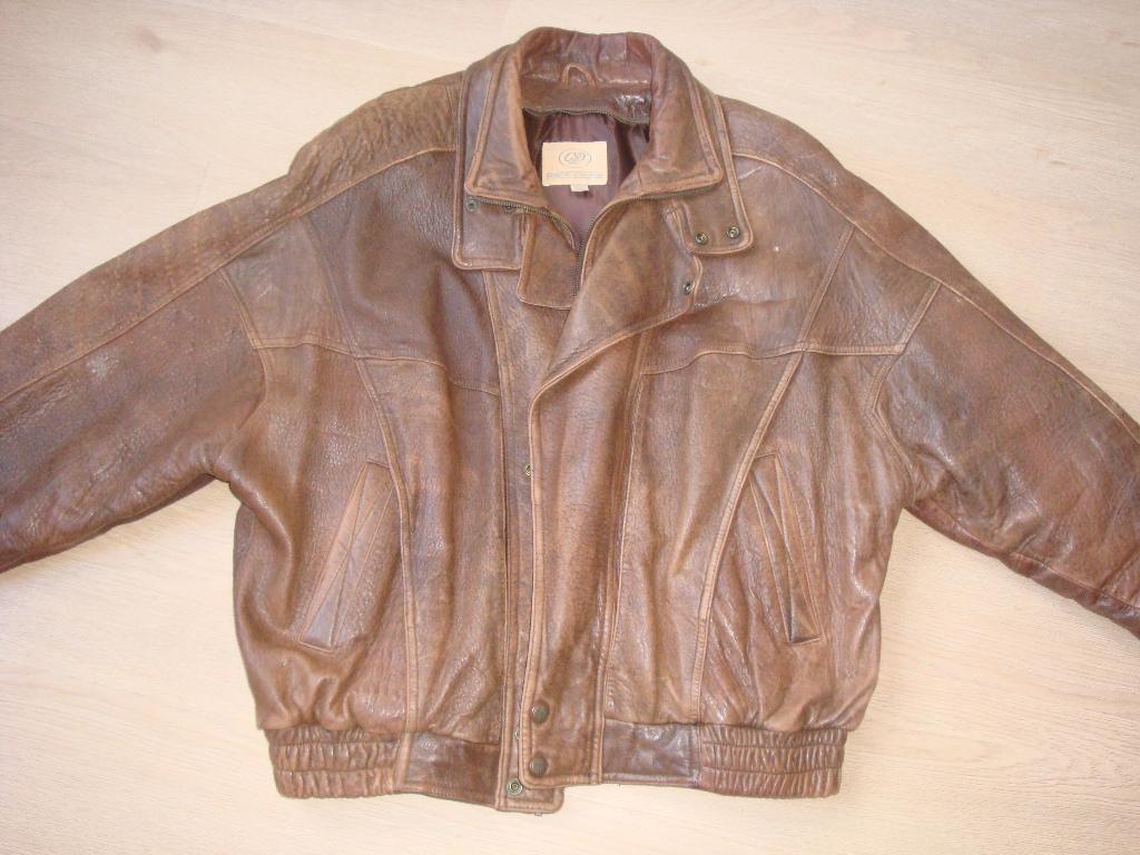Leren jack jas gevoerd maat XL zo goed als nieuw, Kleding | Heren, Jassen | Winter, Ophalen of Verzenden, Zo goed als nieuw, Maat 56/58 (XL)