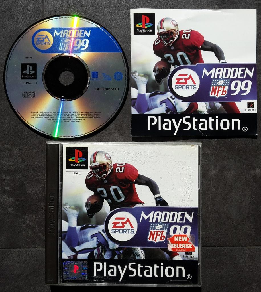 PS1 - Madden NFL 99 - PlayStation 1 Football 1999, 1 speler, Ophalen of Verzenden, Zo goed als nieuw, Vanaf 3 jaar