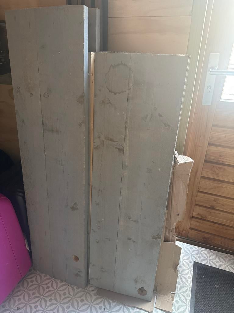 Diverse houten planken, Doe-het-zelf en Verbouw, Hout en Planken, Ophalen, Gebruikt, 25 tot 50 mm, Plank