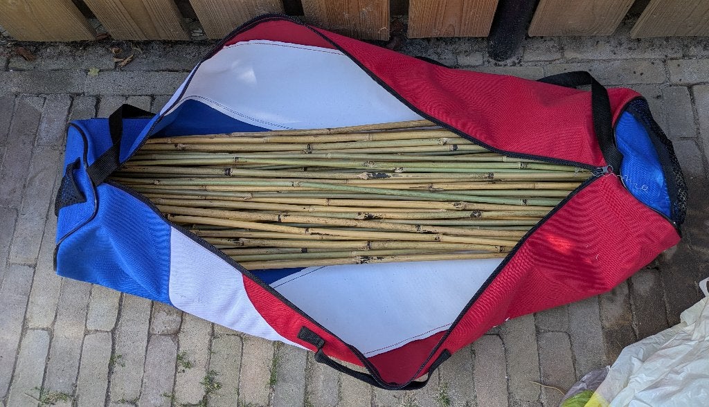 Bamboestiekenset, Ophalen, Gebruikt