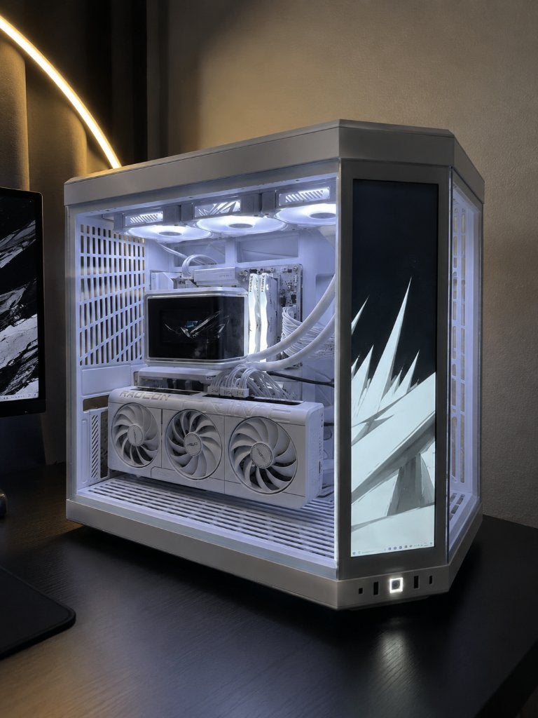 White Eclipse | Ryzen 7 9800X3D | RX 9070 XT, Ophalen, Overige merken, Zo goed als nieuw
