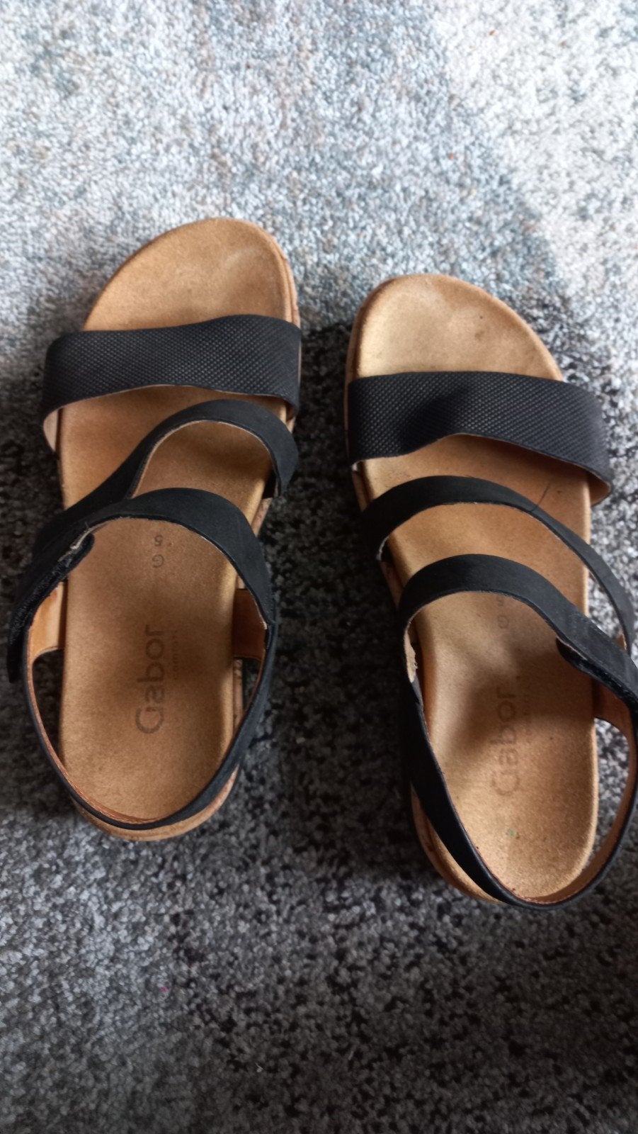 Sandalen maat 38. Merk Gabor., Ophalen of Verzenden, Zo goed als nieuw, Zwart, Sandalen of Muiltjes