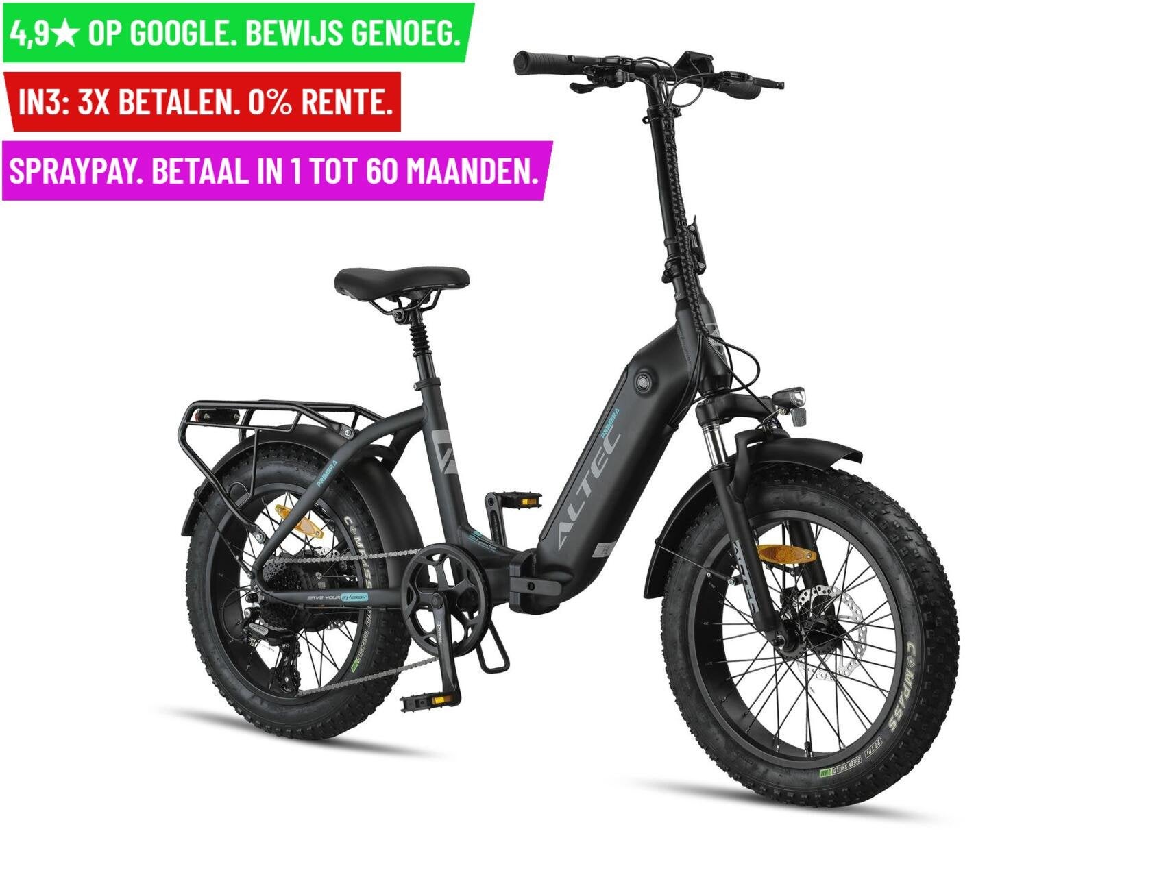 +Altec Primera E-Bike Vouwfiets 20"/41cm- Garantie/Levering, Overige merken, 9713 Bv Groningen, Nieuw, Altec