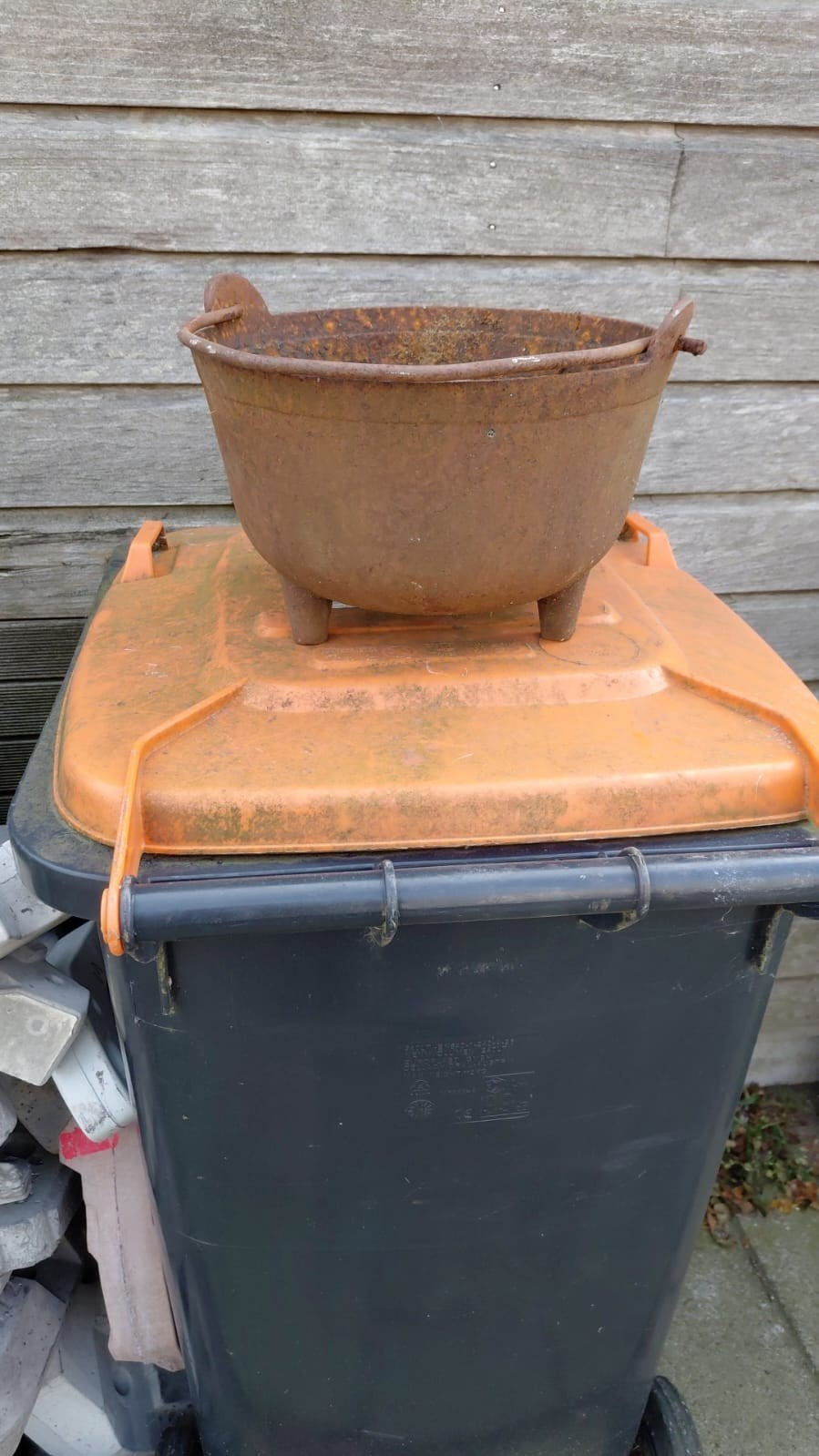 Vintage gietijzeren heksenketel - decoratief en uniek, Ophalen of Verzenden