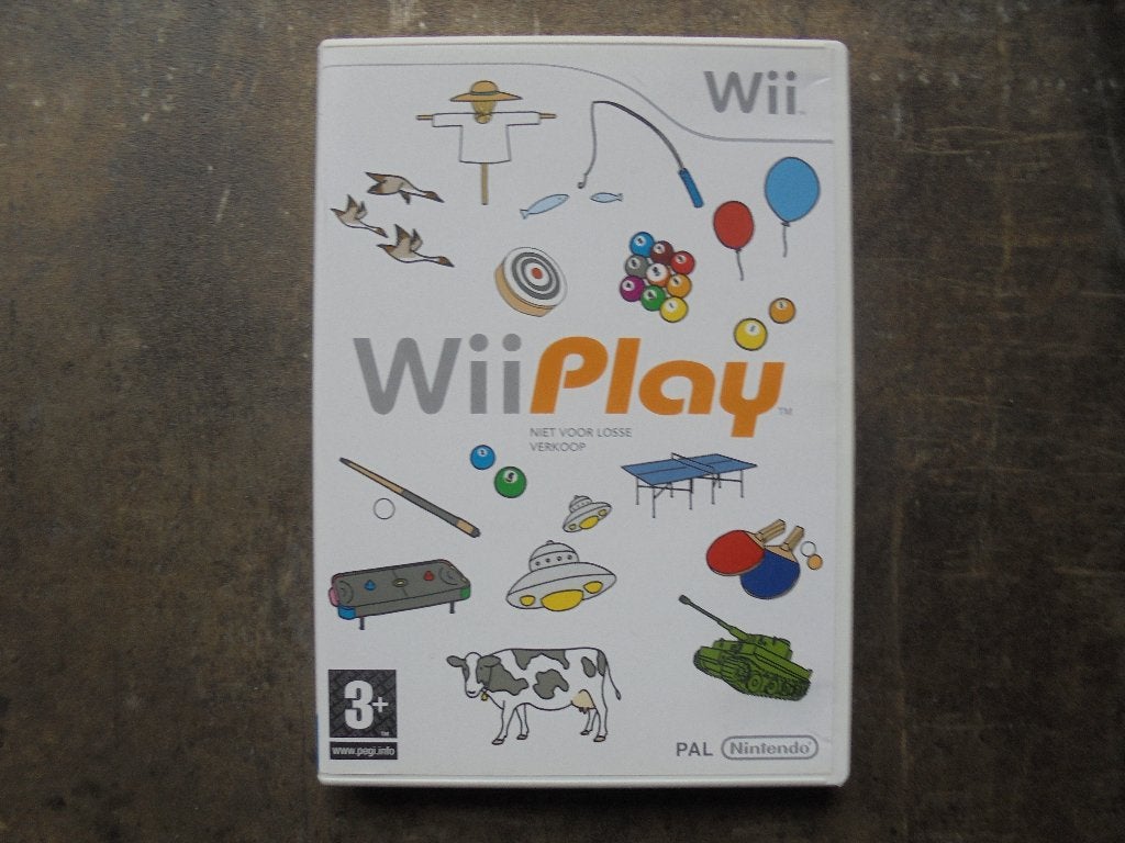 Wii Play voor Wii (zie foto's) V, Gebruikt, Ophalen of Verzenden, Sport, 3 spelers of meer