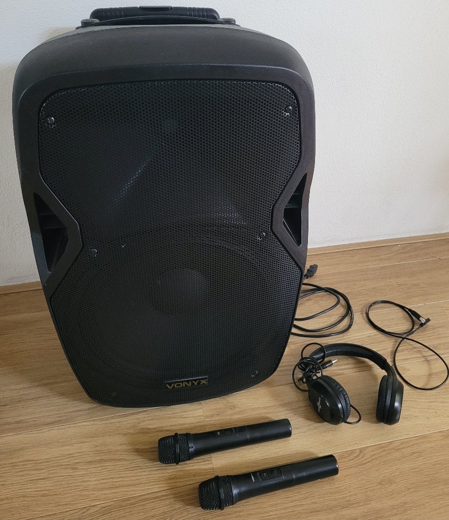 Vonyx R1500PA 1500PA mobiele PA-set, Ophalen, Gebruikt, Complete set
