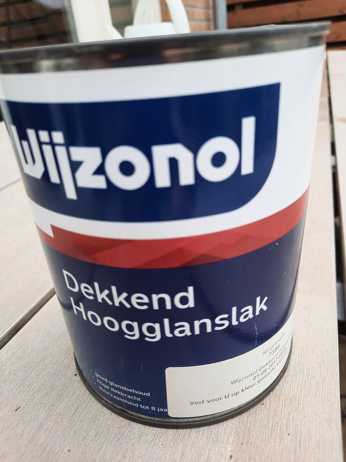 Wijzonol verf nieuw kleur 7395 hoogglanslak, Doe-het-zelf en Verbouw, Verf, Beits en Lak, Ophalen, Nieuw