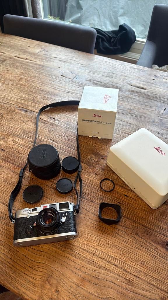 Leica m6 0.72 classic & summicron 35mm 4th kob, Audio, Tv en Foto, Fotocamera's Analoog, Ophalen, Zo goed als nieuw, Compact, Leica