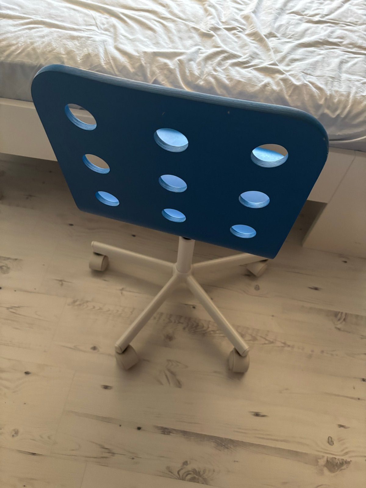 blauwe IKEA Jules bureaustoel, Ophalen, Gebruikt, Blauw, Bureaustoel