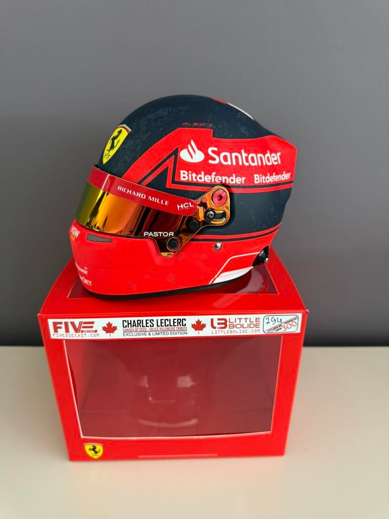 Canada 2023 1:2 Helm Charles Leclerc Villeneuve Tribute, Verzamelen, Automerken, Motoren en Formule 1, Ophalen of Verzenden, Nieuw