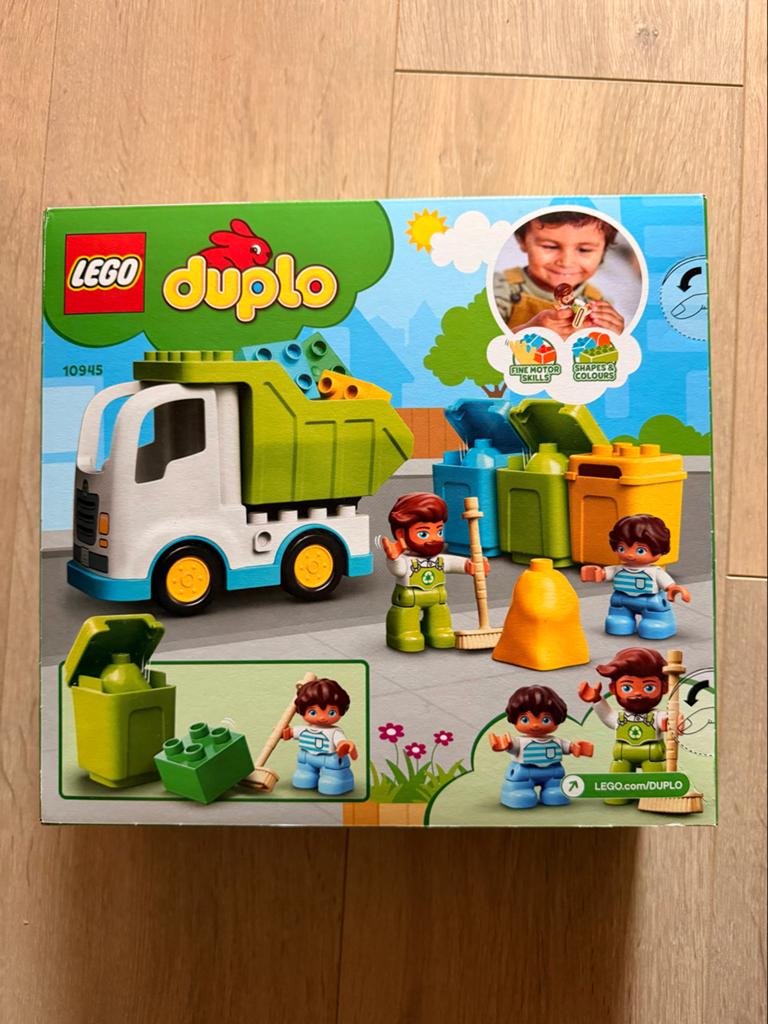 LEGO Duplo 10945 Vuilniswagen en Recycling - NIEUW!, Overige thema's, Nieuw, Ophalen of Verzenden, Compleet