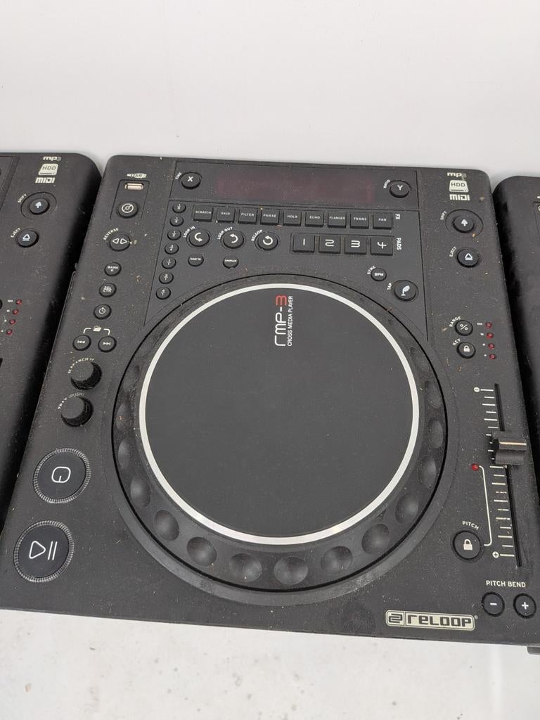 Reloop RMP-3 DJ CD/USB Spelers | 3 Stuks | Voor Onderdelen, Gebruikt, Ophalen of Verzenden, Reloop, Nvt