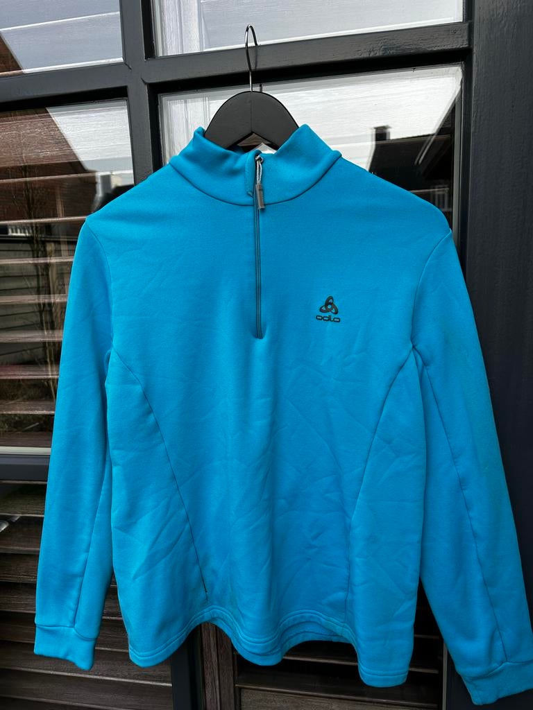 Odlo ski trui maat L - Blauw, Ophalen of Verzenden, Gedragen, Maat 42/44 (L), Trui