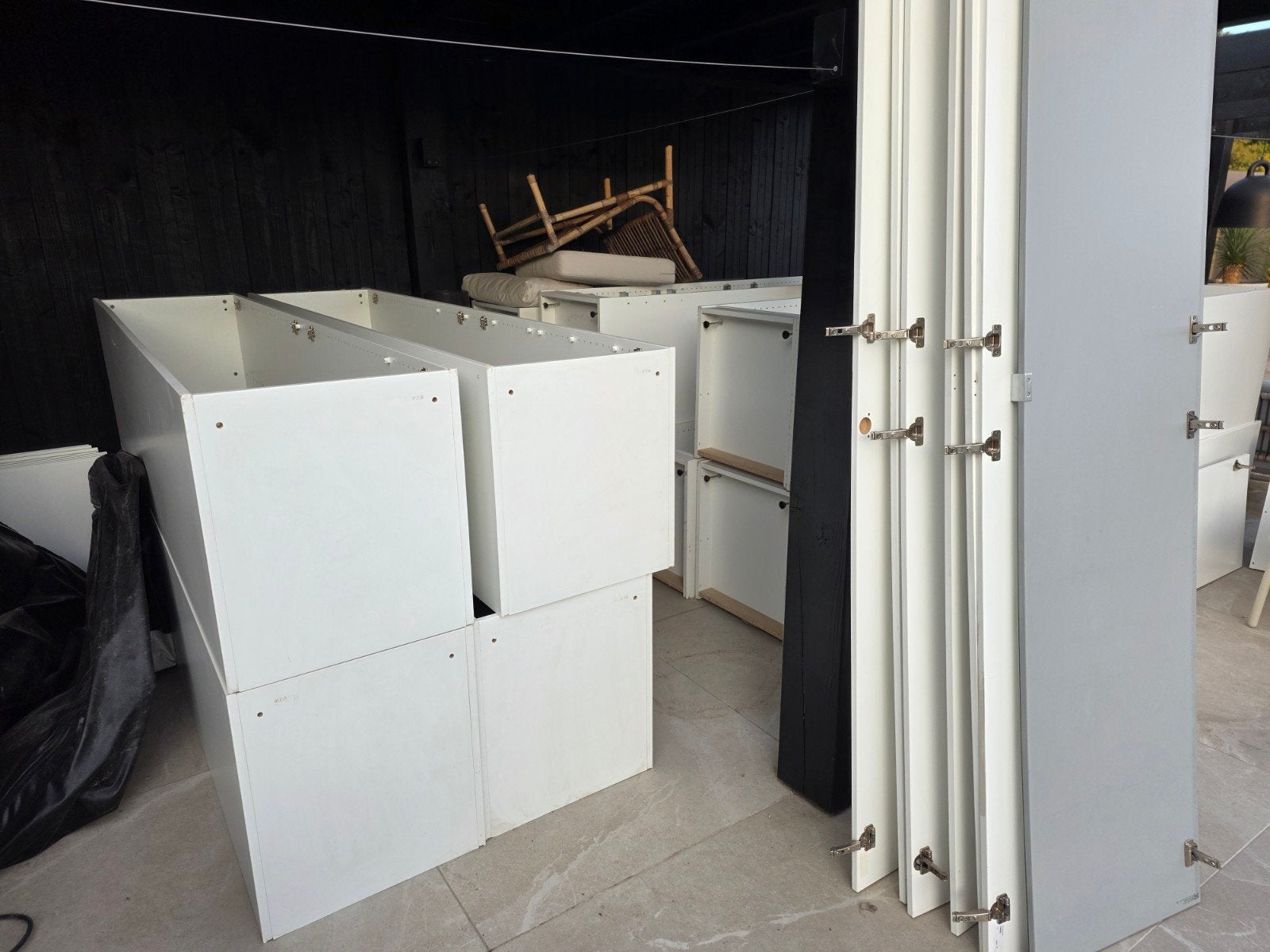 Partij 8x Ikea PAX Basiselementen 50x58x236 cm wit, Ophalen, Gebruikt, 200 cm of meer, Met plank(en)