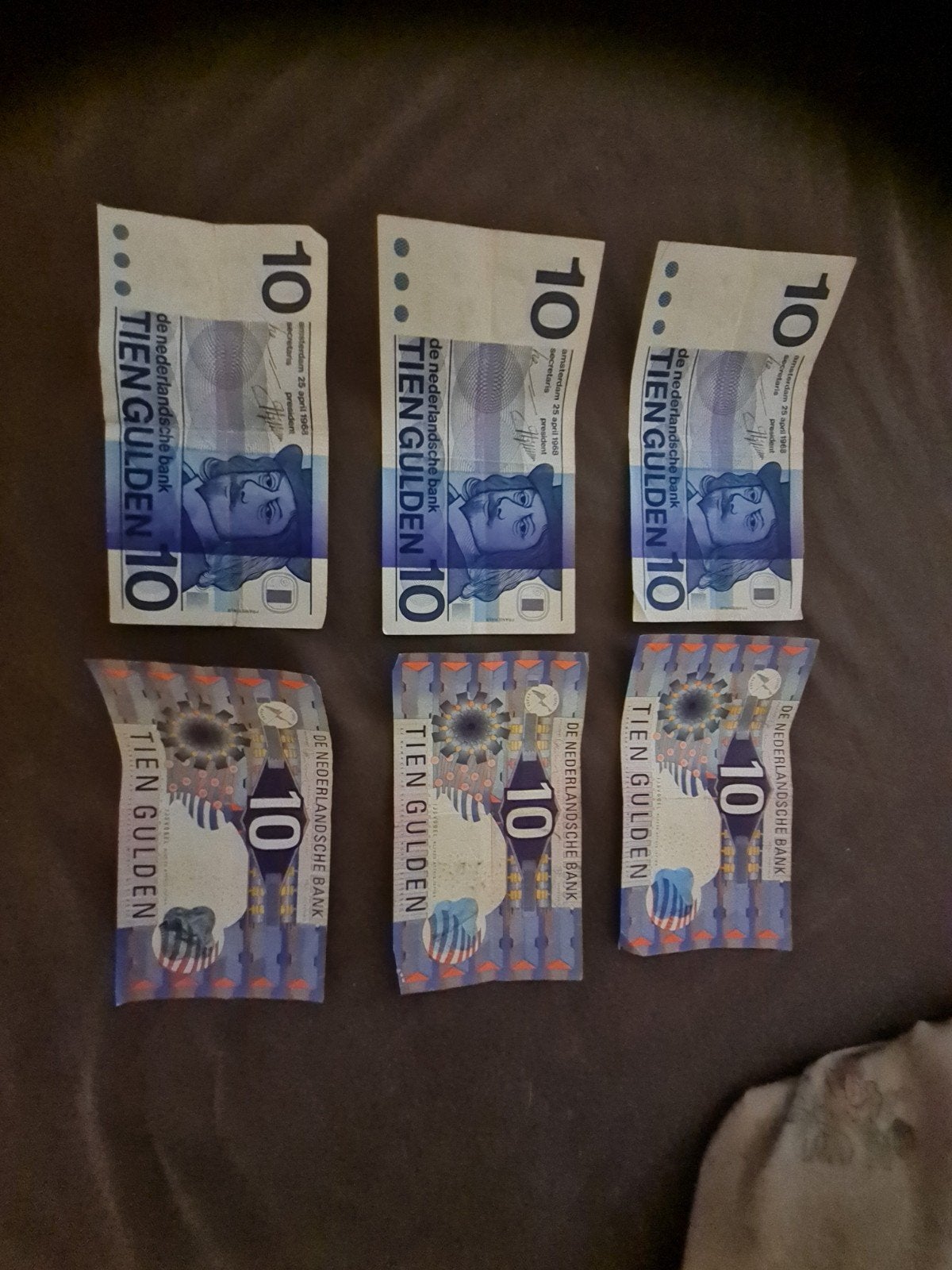 6 briefjes van 10 gulden biljetten, Ophalen of Verzenden, Nederland, Bankbiljetten
