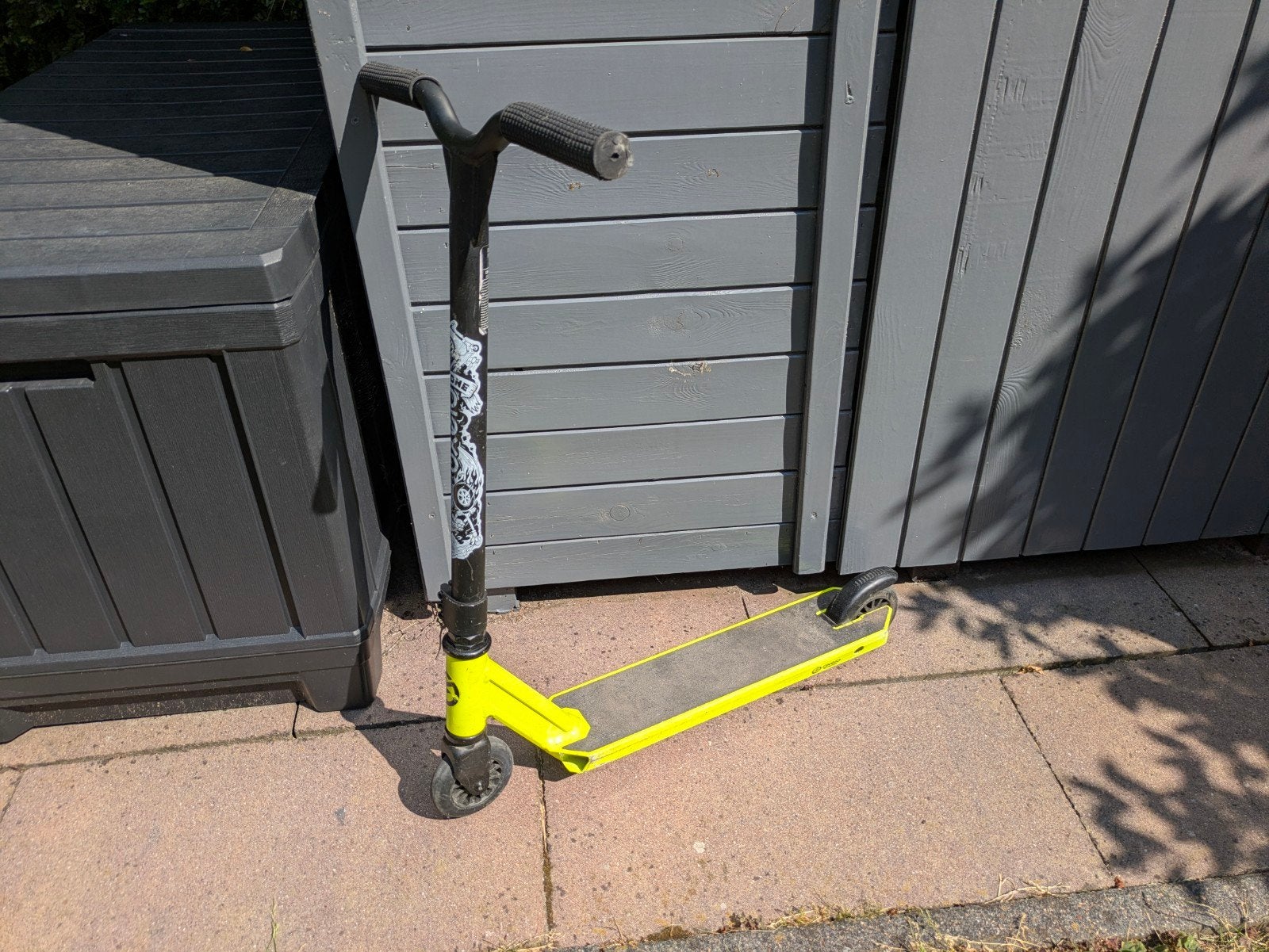 Oxelo Stuntstep - Geel/Zwart, Fietsen en Brommers, Steps, Gebruikt, Gewone step, Ophalen