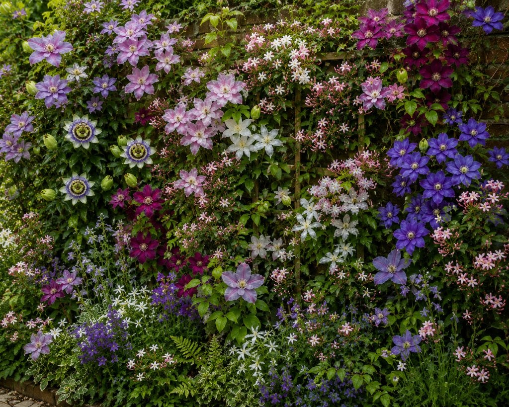 Klimplanten Pakket Zon: 35 bloeiende  klimplanten in soorten