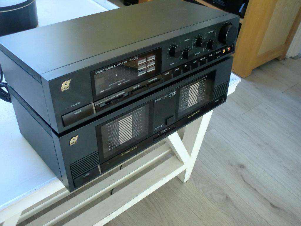 Sansui B-3000 Sansui C-1000 onderhoud gehad speelt 100%., Refurbished, 60 tot 120 watt, Stereo, Ophalen