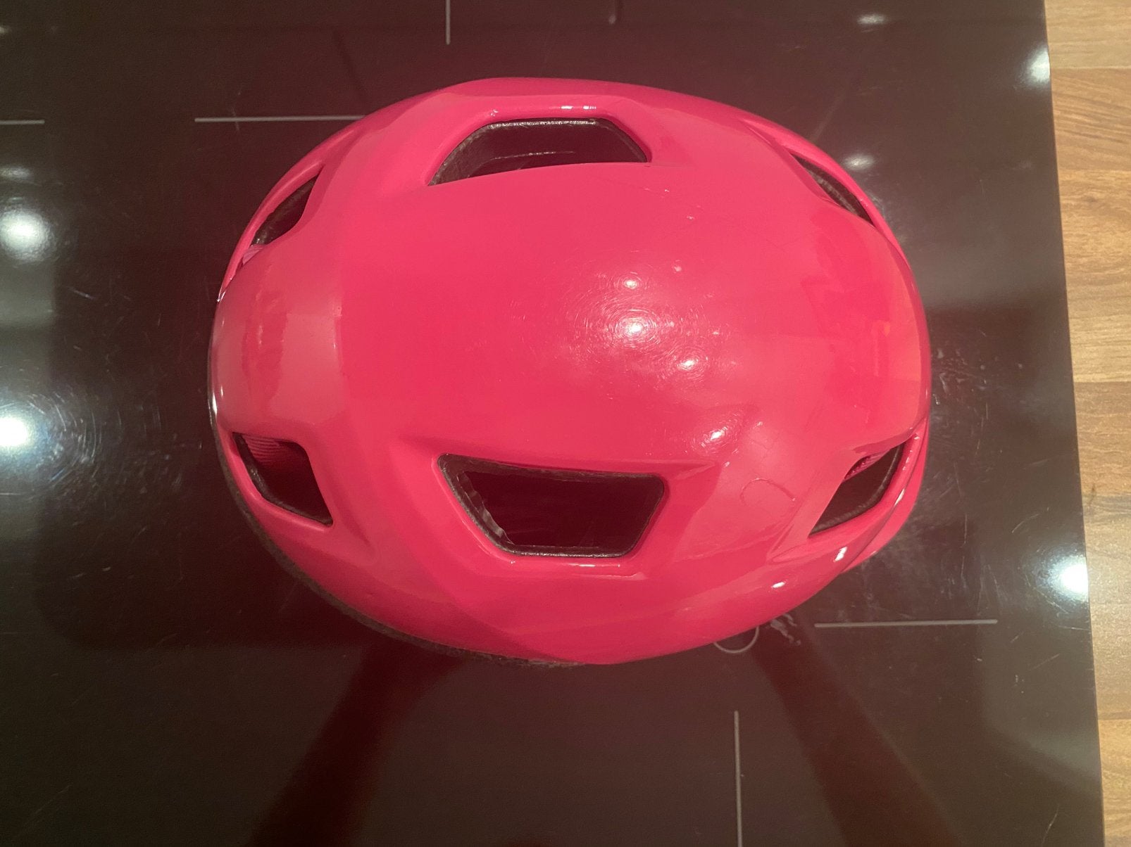 Btwin roze fietshelm kind 48-52CM maat XS, Ophalen, Gebruikt, XS, Meisje