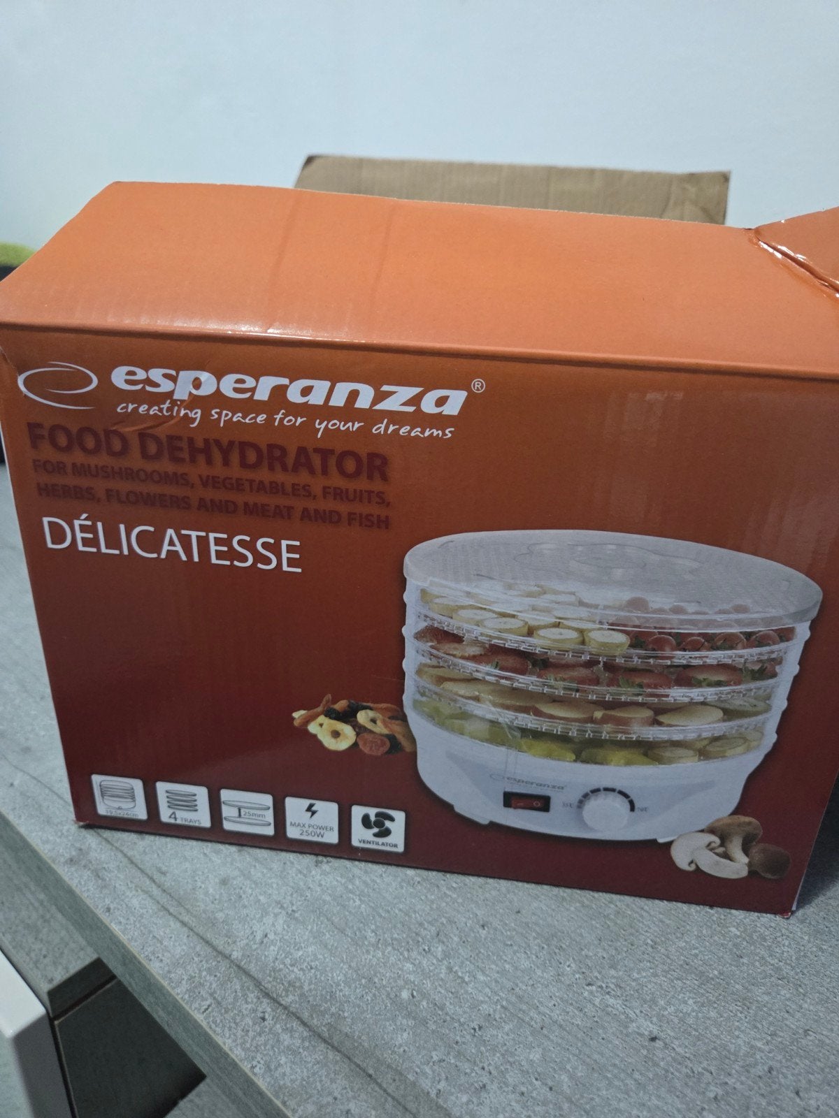 Esperanza Voedseldroger - Dehydrator - Nieuw in doos, Ophalen, Nieuw