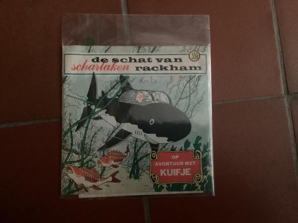 Vinyl Single De schat van Scharlaken Rackham (+2 extra singl, Ophalen of Verzenden, Kuifje, Gebruikt, Overige typen