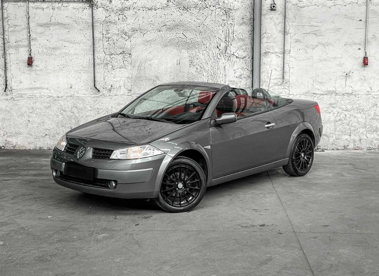 Renault Mégane 1.6 16V Autcom Cabrio 2005 Grijs, Auto's, Voorwielaandrijving, 1295 kg, 4 cilinders, Cabriolet