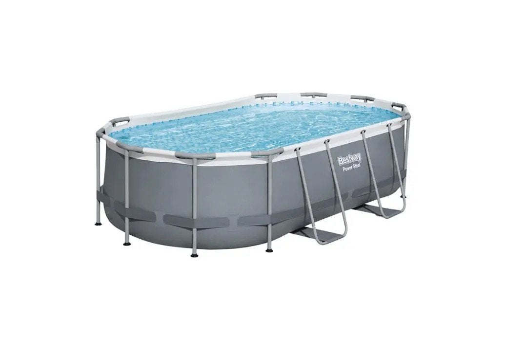 Bestway Power Steel Zwembad 427x250x100 cm, Ophalen, 200 tot 300 cm, 80 tot 120 cm, Zo goed als nieuw