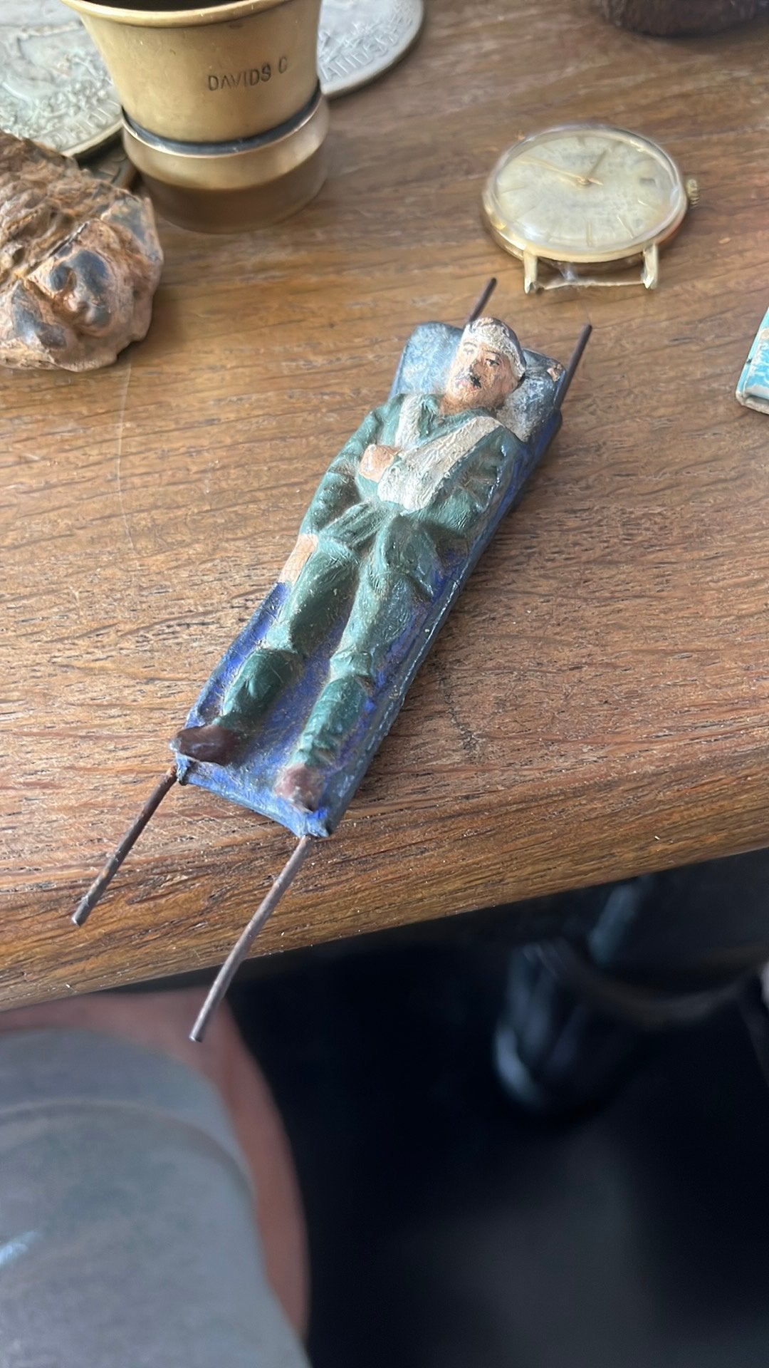 Lionel Germany Gewonde soldaat op brancard mooie staat, Antiek en Kunst, Ophalen of Verzenden