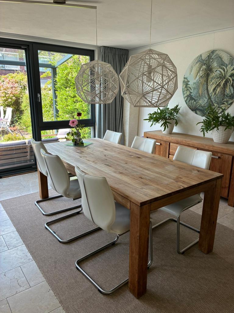6 Eetkamer stoelen wit leer. Bree’s new World Luna, Huis en Inrichting, Ophalen, Wit, Nieuw, Leer
