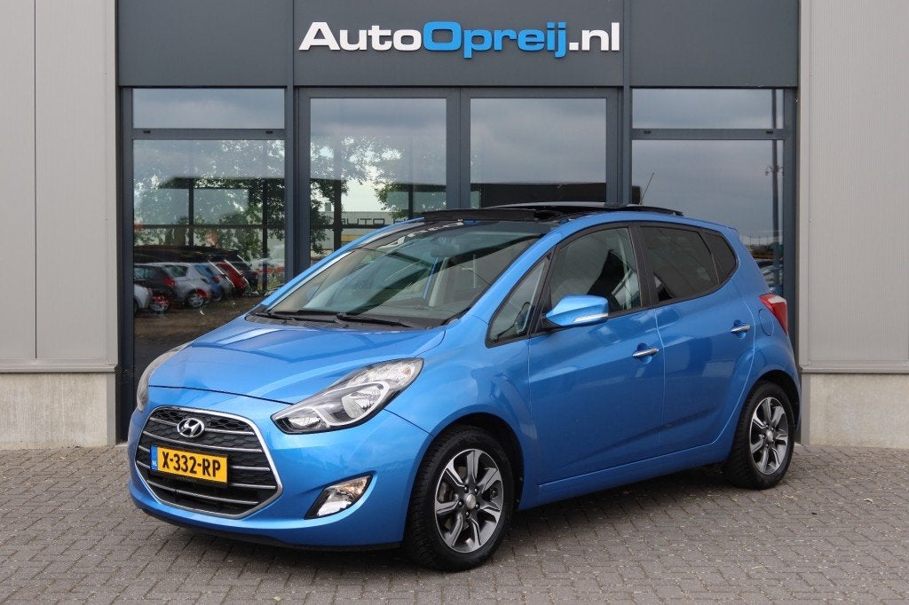 Hyundai IX20 1.6i Premium 125pk Clima, NAVI, Camera, Schuifd, Auto's, Voorwielaandrijving, Gebruikt, 4 cilinders, Blauw